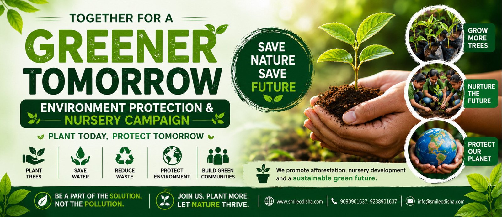 Together for a Greener Tomorrow — Environment Protection and Nursery Campaign